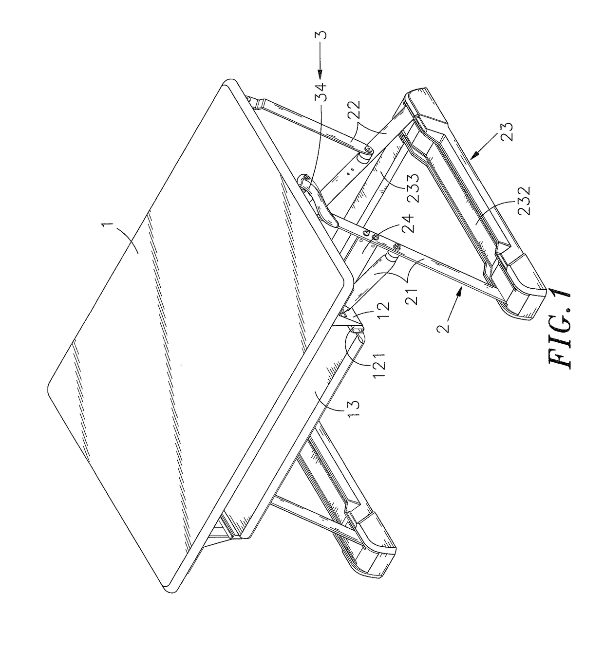 Height-adjustable table