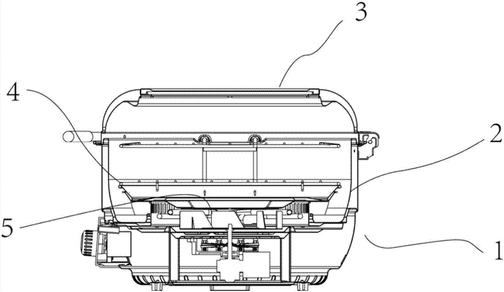 Appliance for baking in heat-convection mode