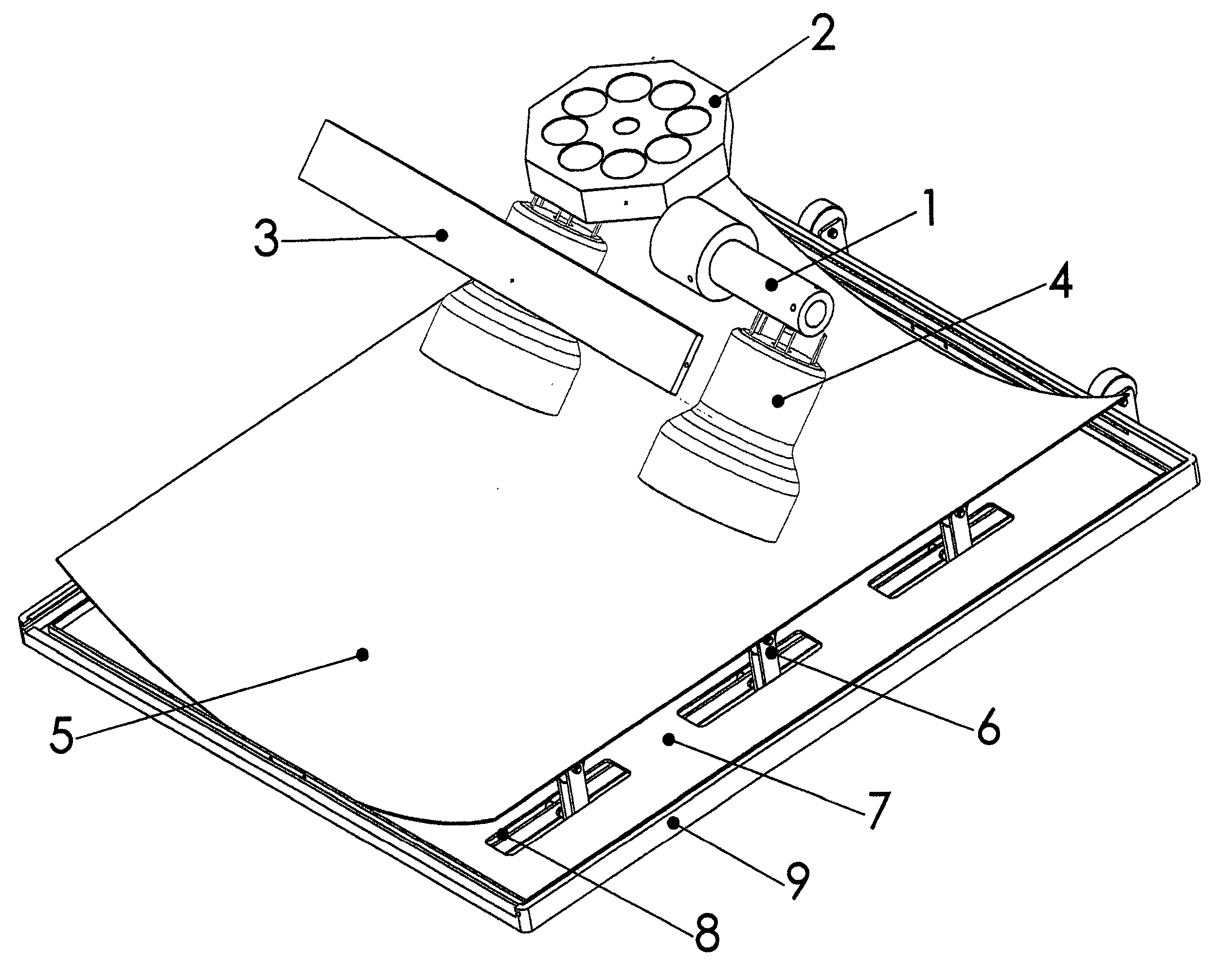 Apparatus and method for supporting and shaping a photo-stimulable phosphor plate