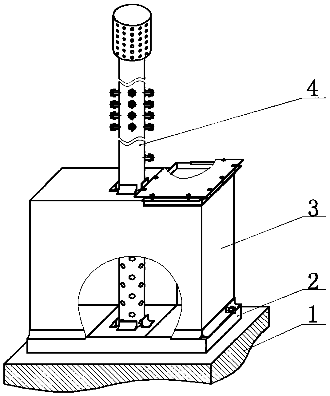 A normal temperature, low temperature flammable and explosive medium emptying device