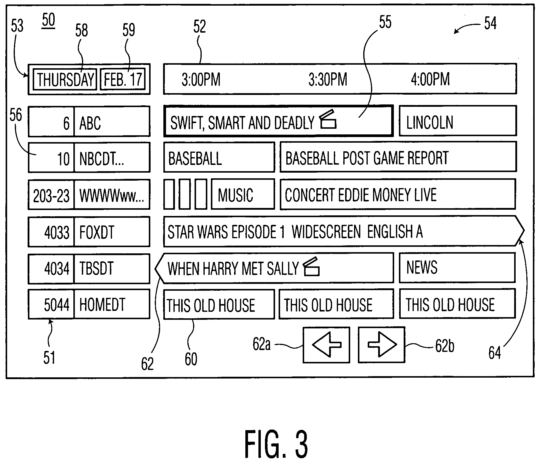 Method and apparatus for rapid access of program guide information