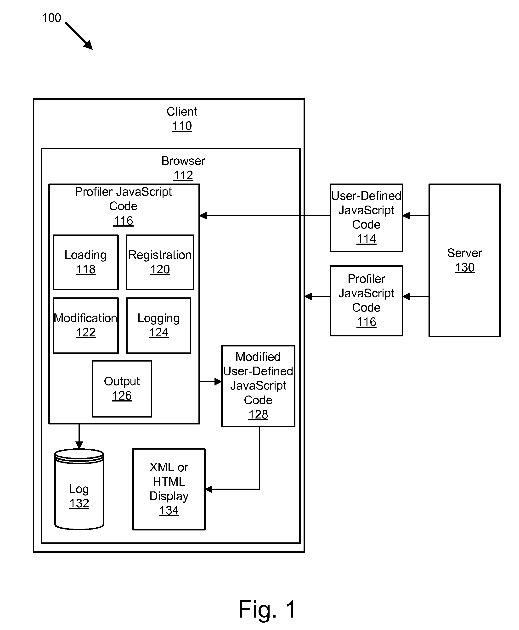 Method, system, and apparatus for dynamically injecting logging statements into web 2.0 javascript applications