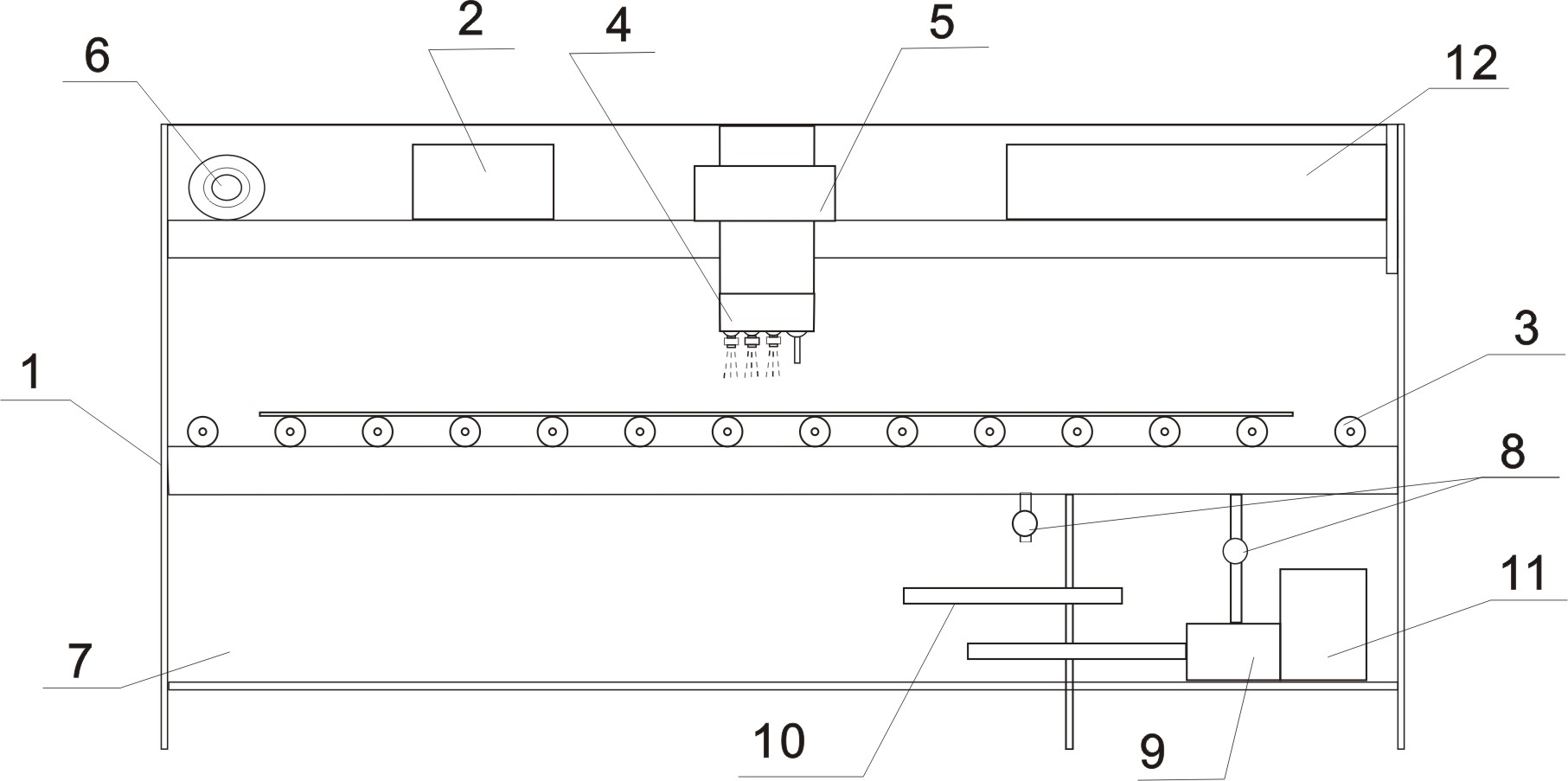 Large super-wide metal pattern etching machine