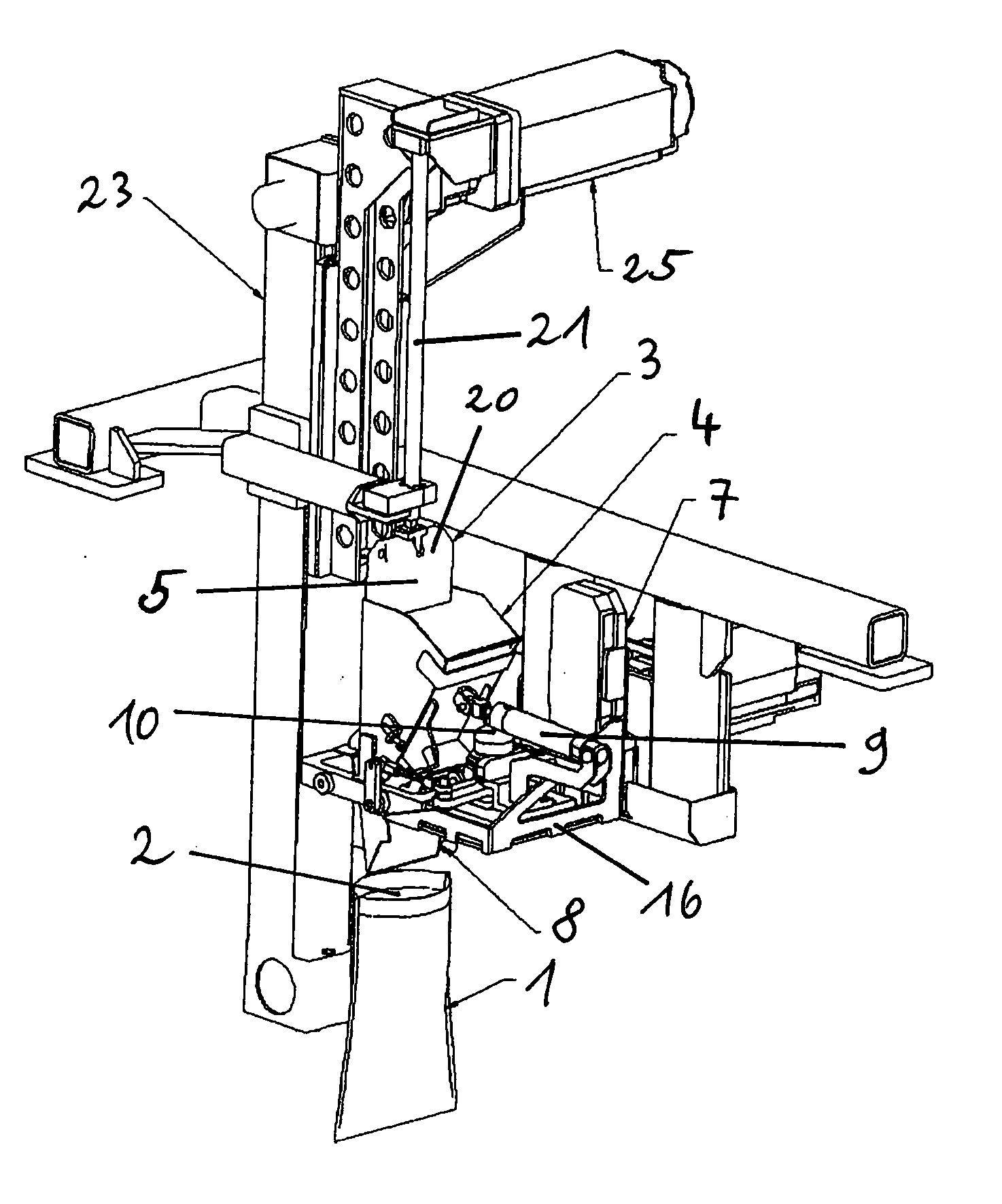 Machine for filling bags