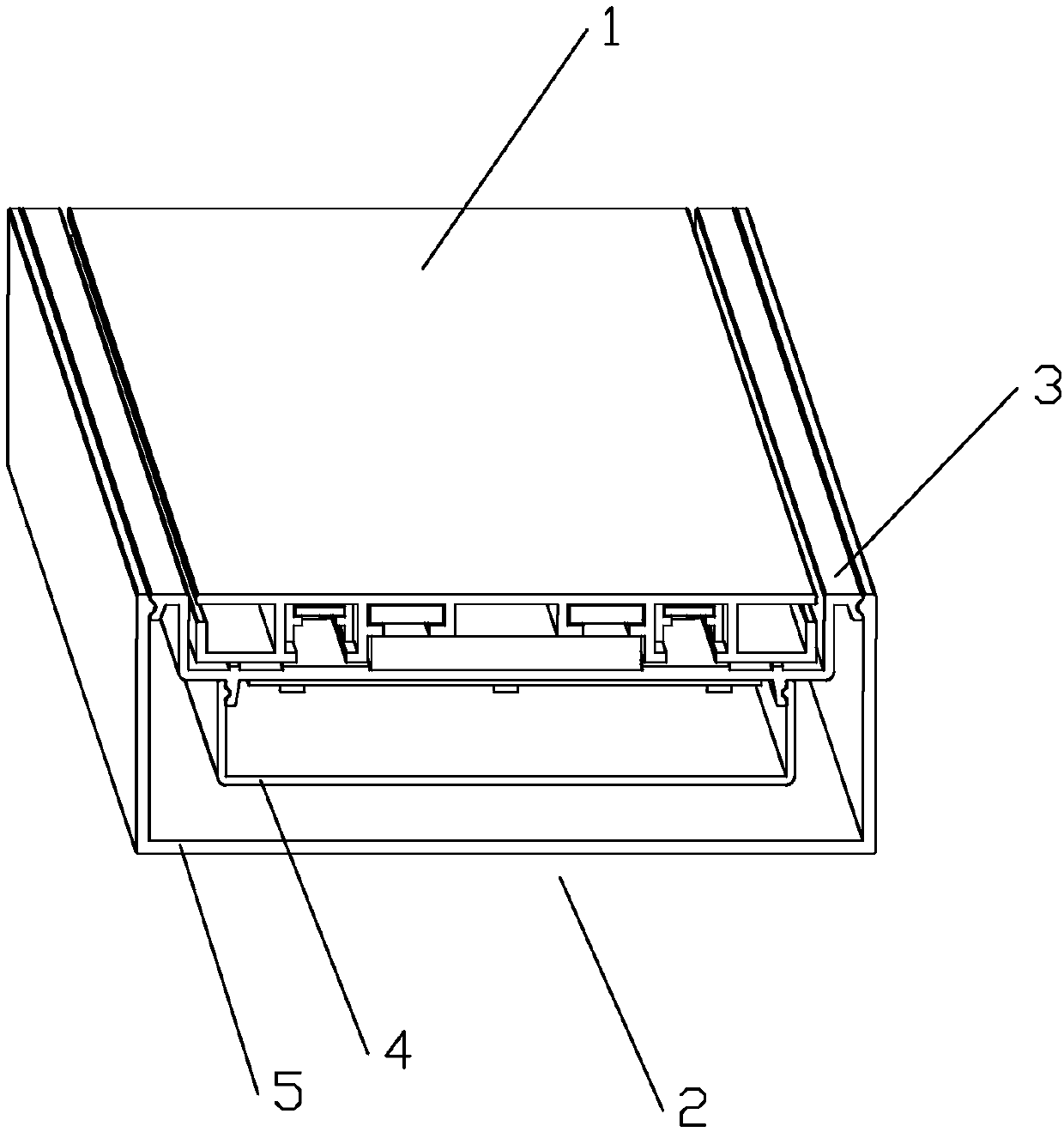 Ultrathin magnetic suction lamp bank