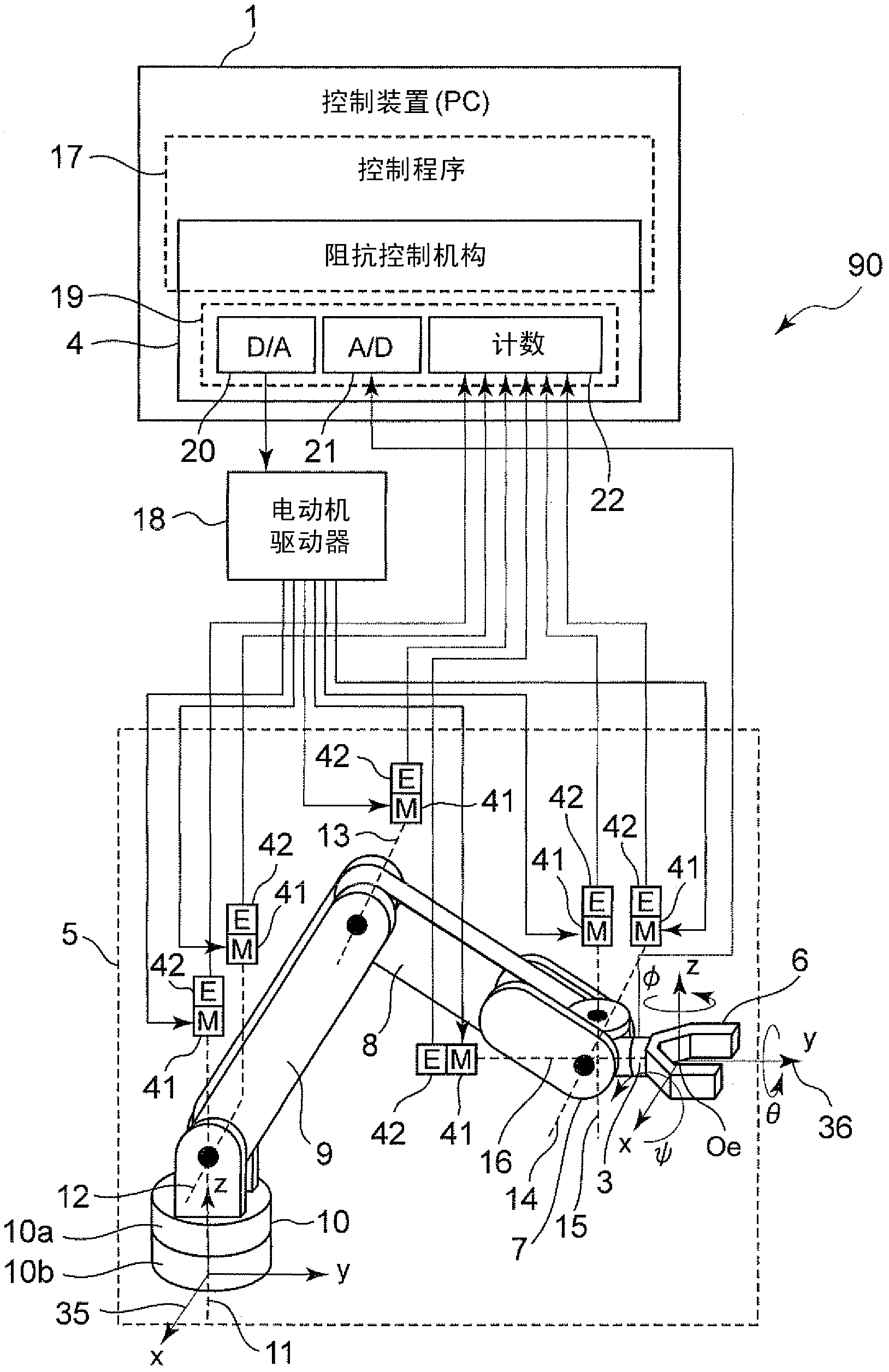 Robot, robot control device, and control method