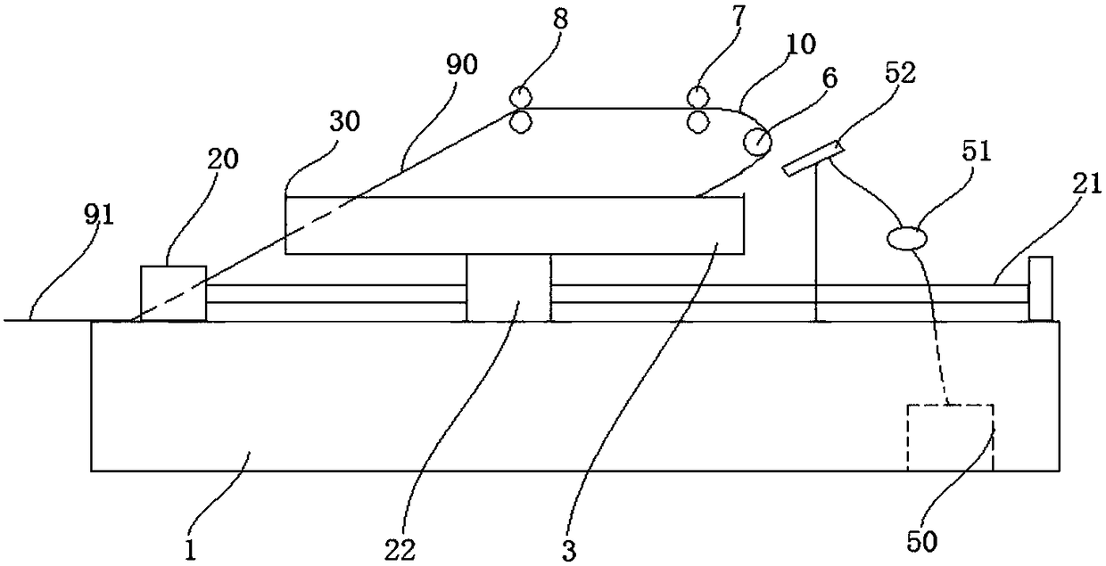 Stripping device for polarizer