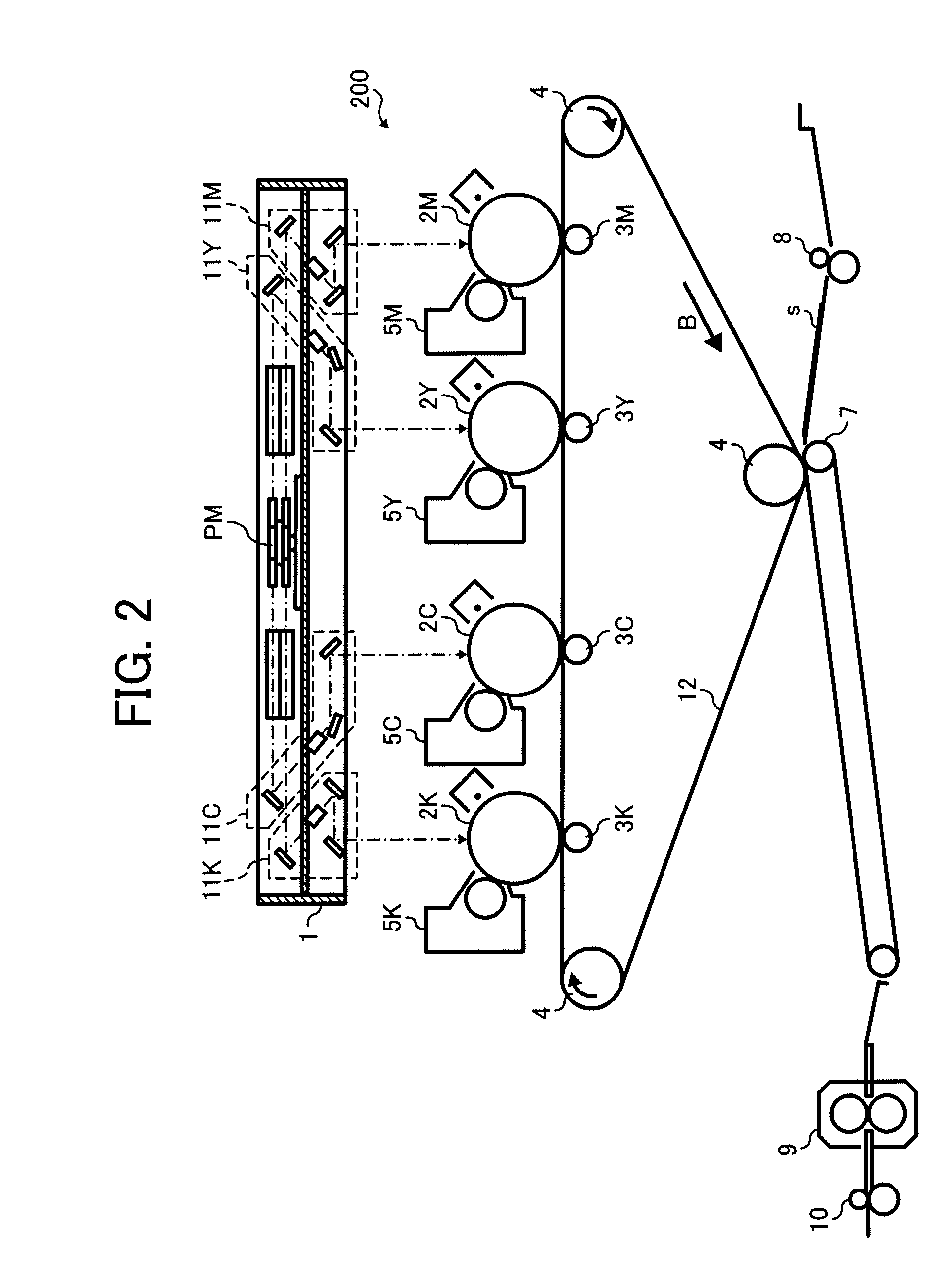 Write control circuit with optimized functional distribution