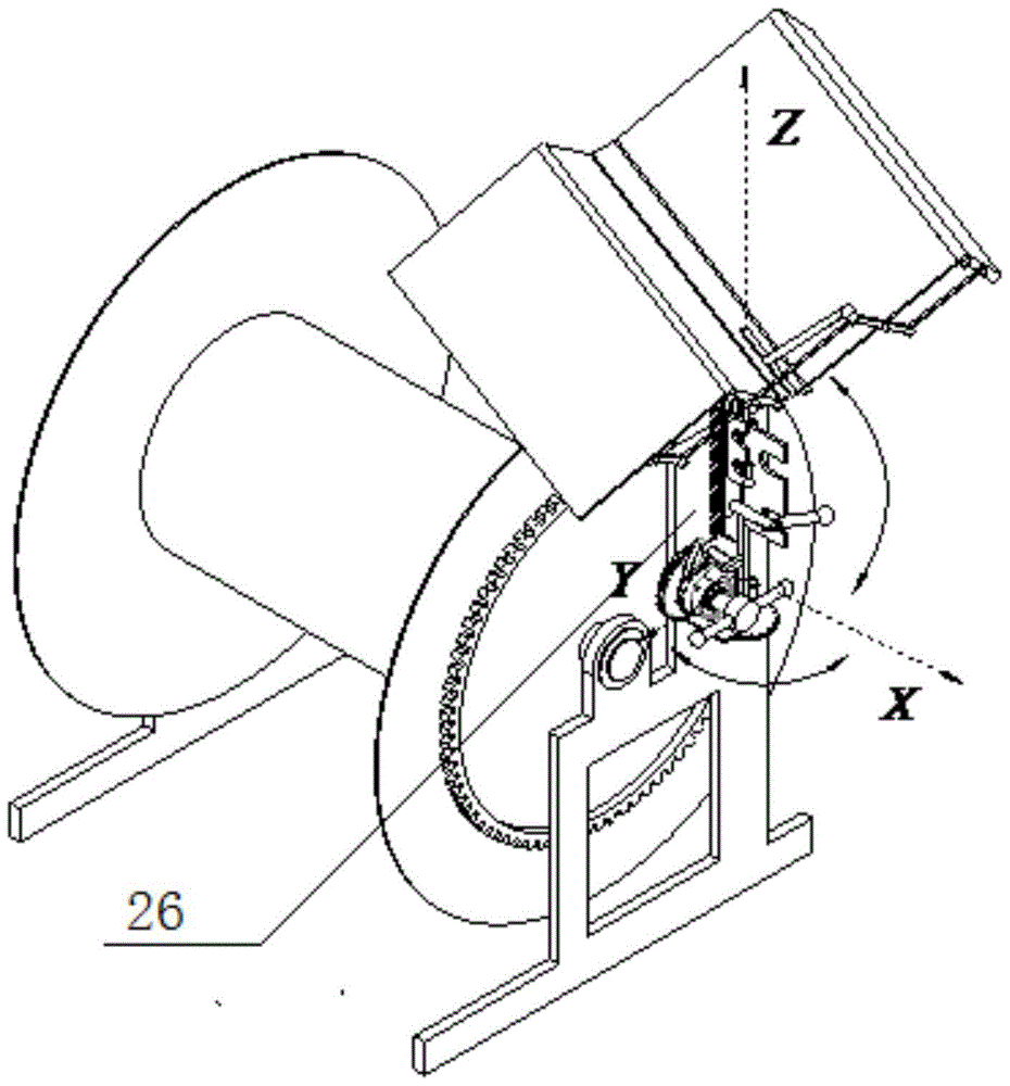 A reel sprinkler irrigation machine solar panel stretching mechanism