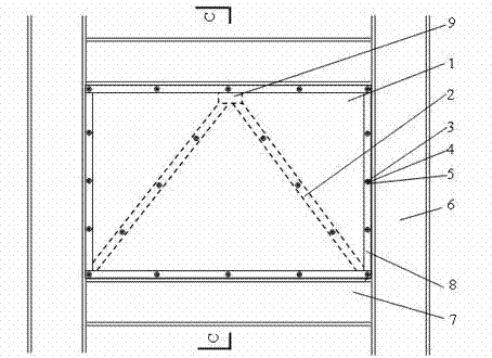 Support double-layer steel plate buckling resisting energy dissipation wall