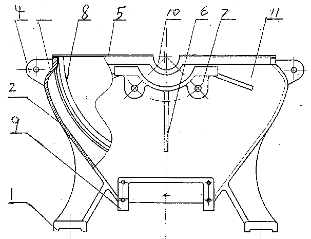 Feed grinder base