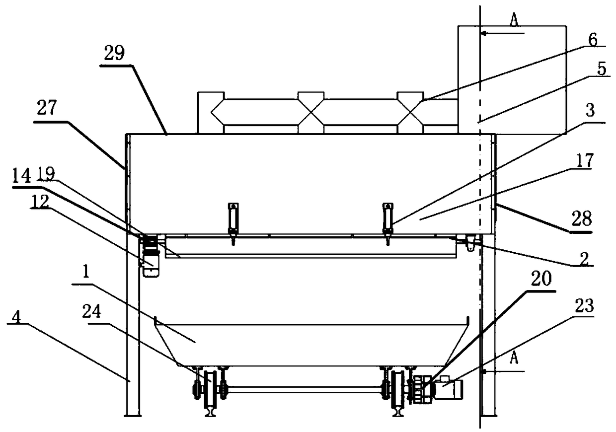 PC component die table cleaning device and working method thereof