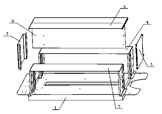 Core device of roof-window type air purifier for passenger car and working method of core device