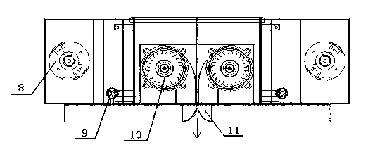 Core device of roof-window type air purifier for passenger car and working method of core device