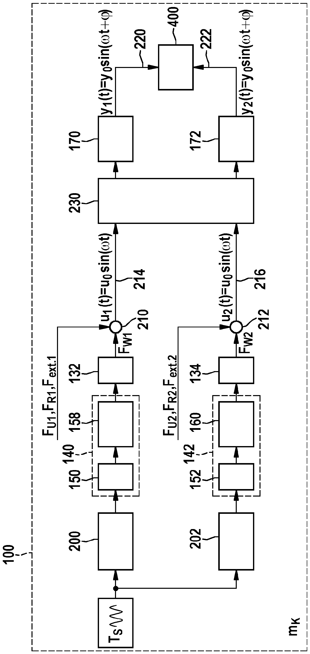 Transport device, in particular a pram comprising mass estimation