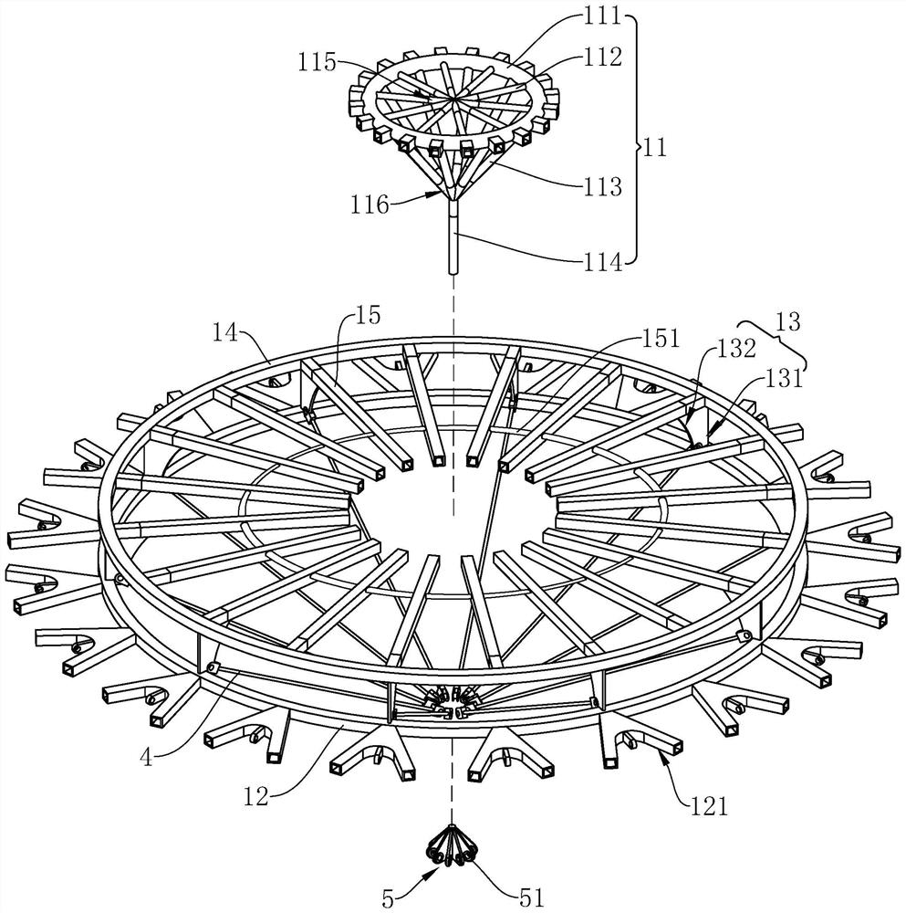 Cable replacing method for double-ring inhaul cable large-span steel structure