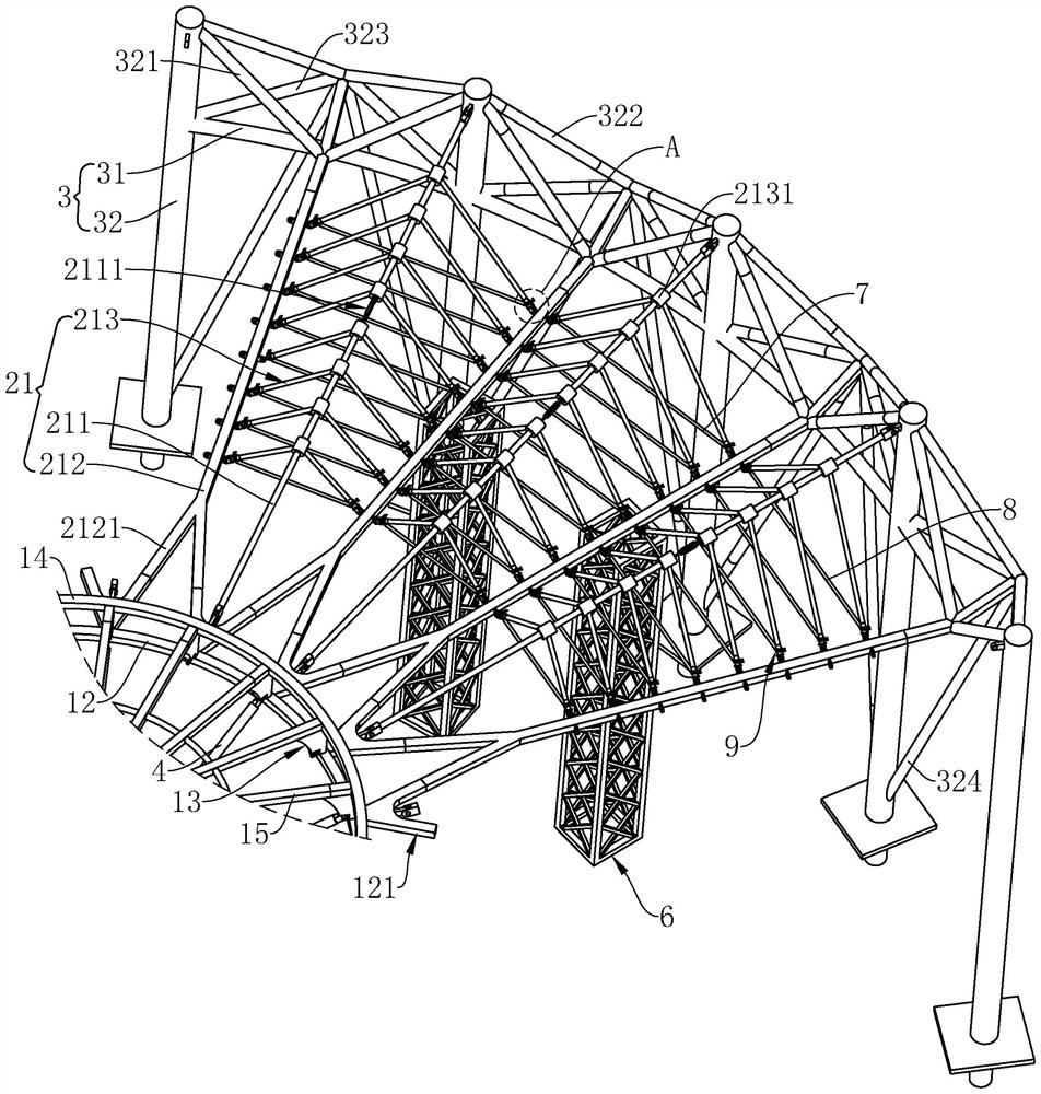 Cable replacing method for double-ring inhaul cable large-span steel structure