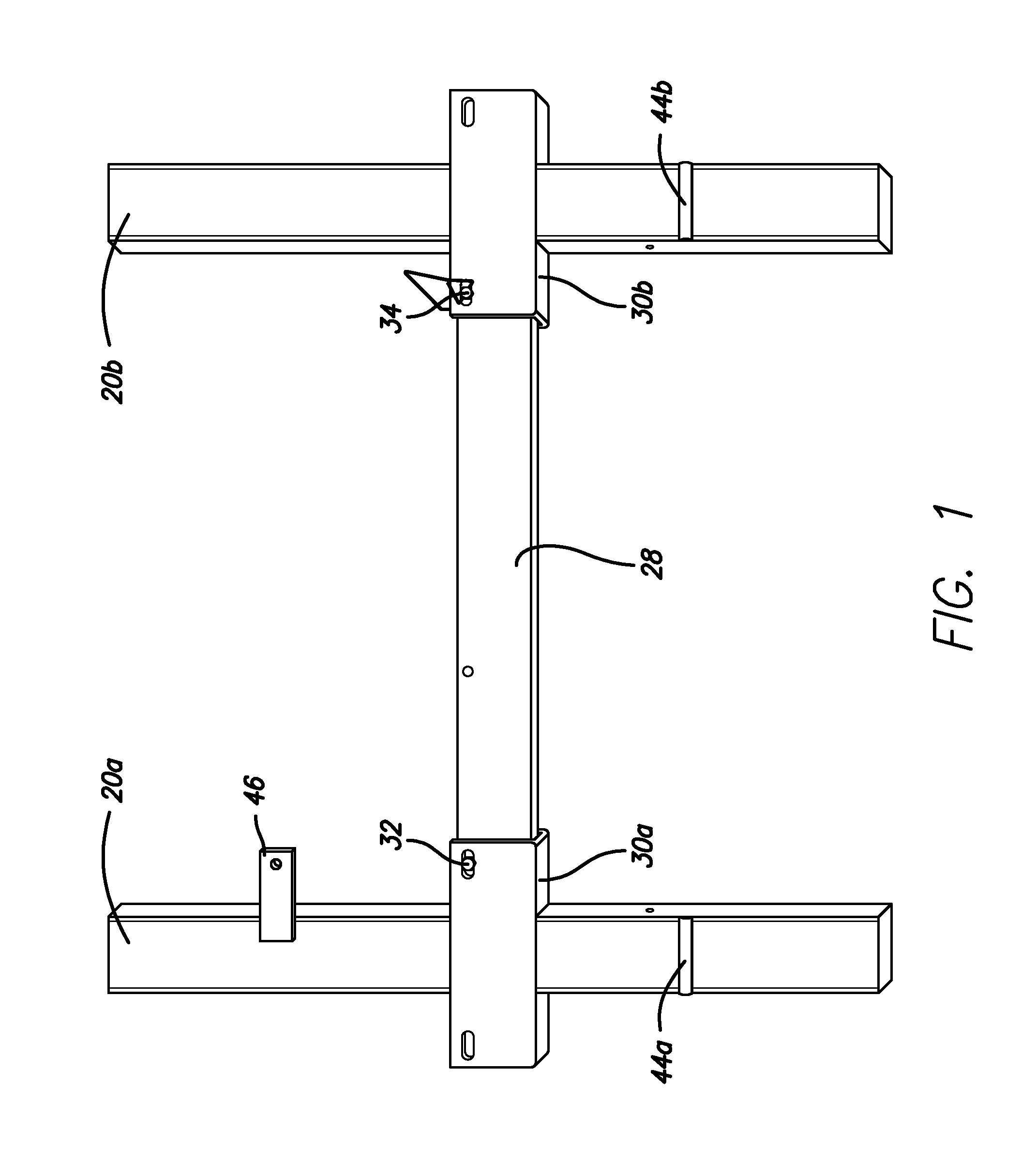 Rail system and method for securing a heavy load to a flat bed truck