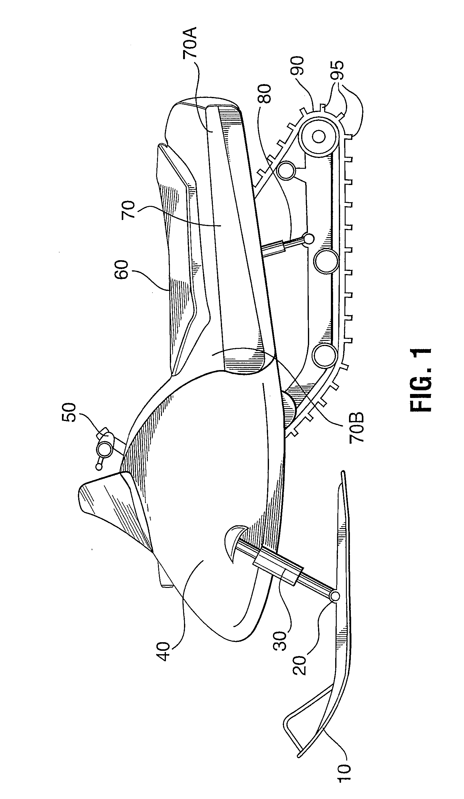 Snowmobile conversion kit for amphibious service