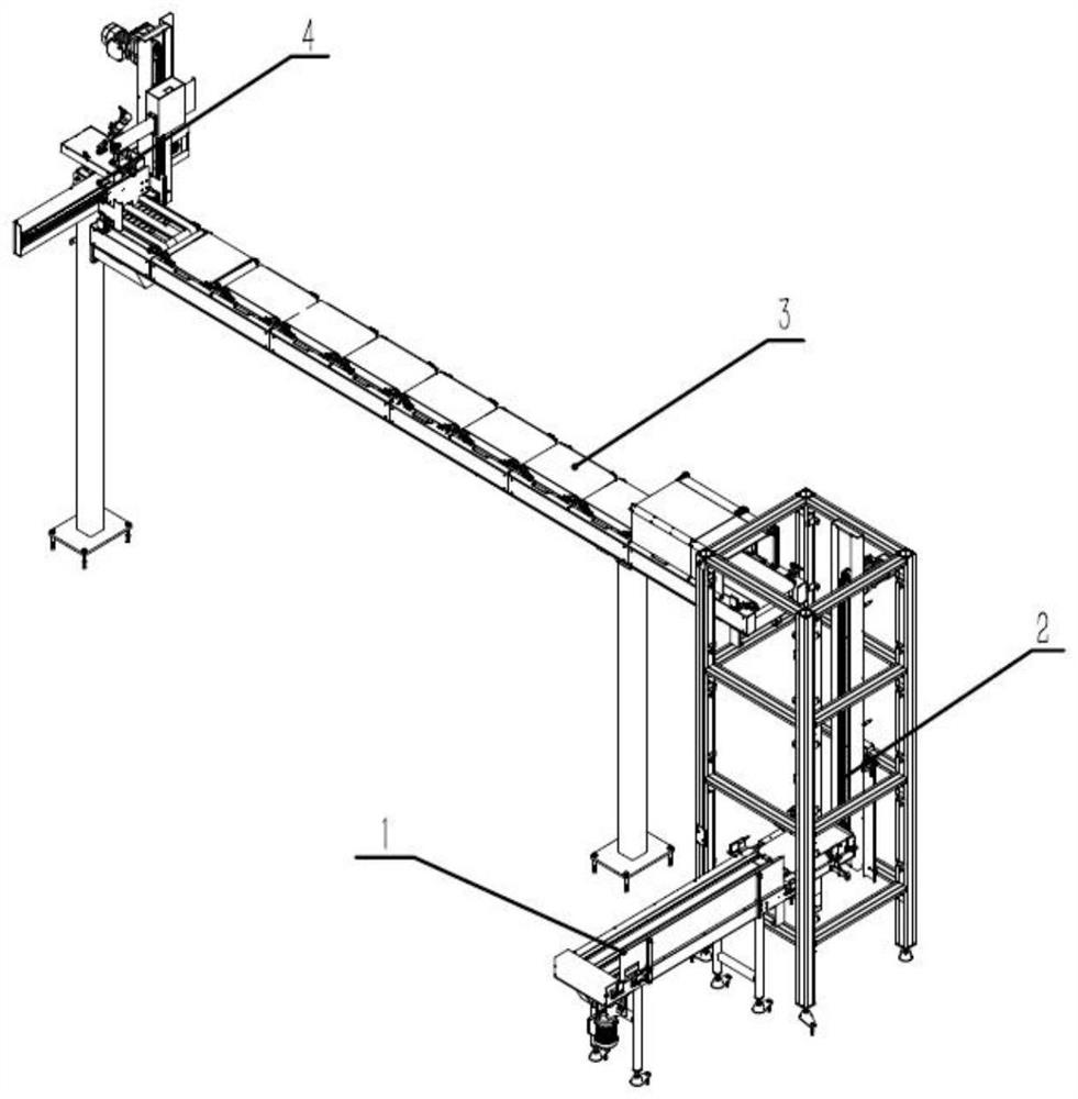 A carton paper buffer conveying device