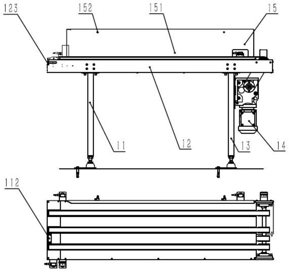 A carton paper buffer conveying device