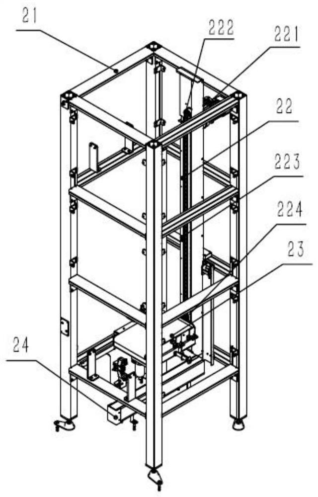 A carton paper buffer conveying device