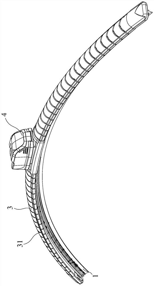 Hard-shell windshield wiper