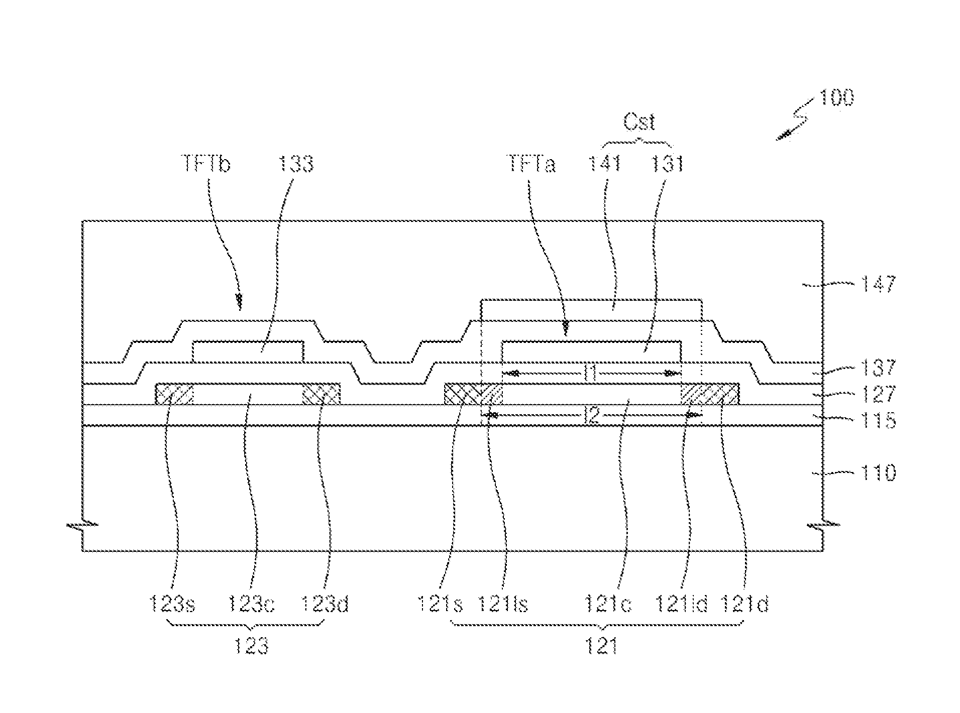 Thin film semiconductor device, organic light-emitting display device, and method of manufacturing the thin film semiconductor device