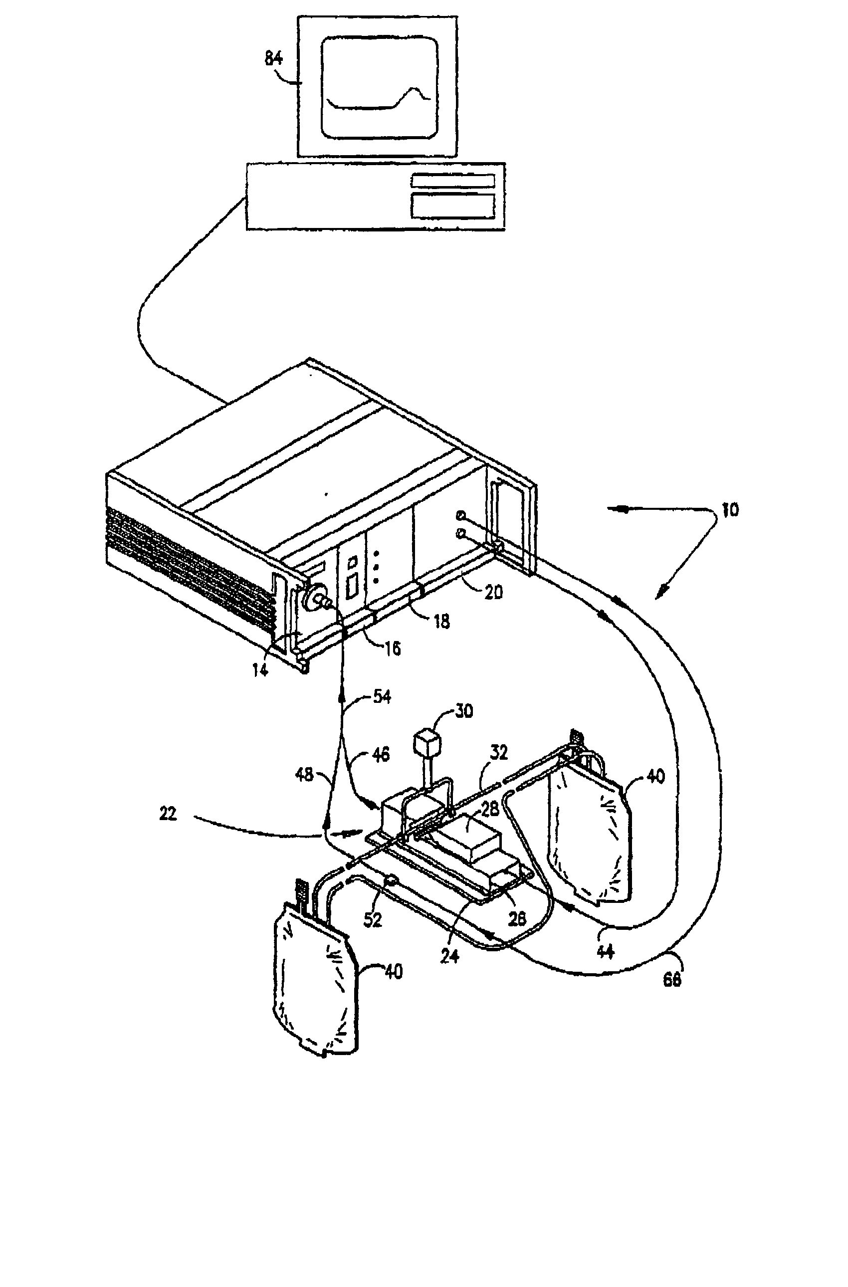 Method and apparatus for screening plasma for interferents in plasma from donor blood bags