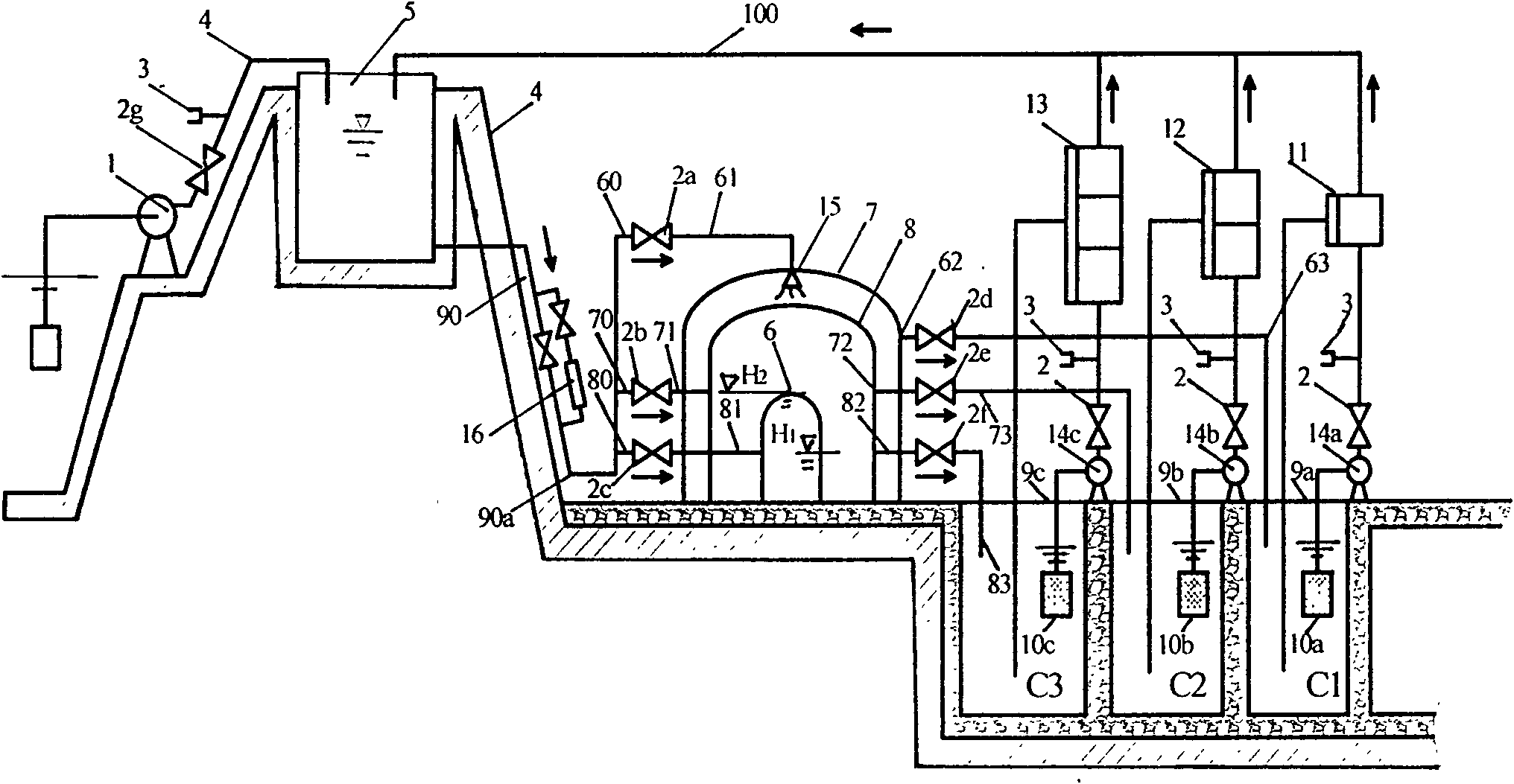 Passive emergency cooling system for severe accident in reactor