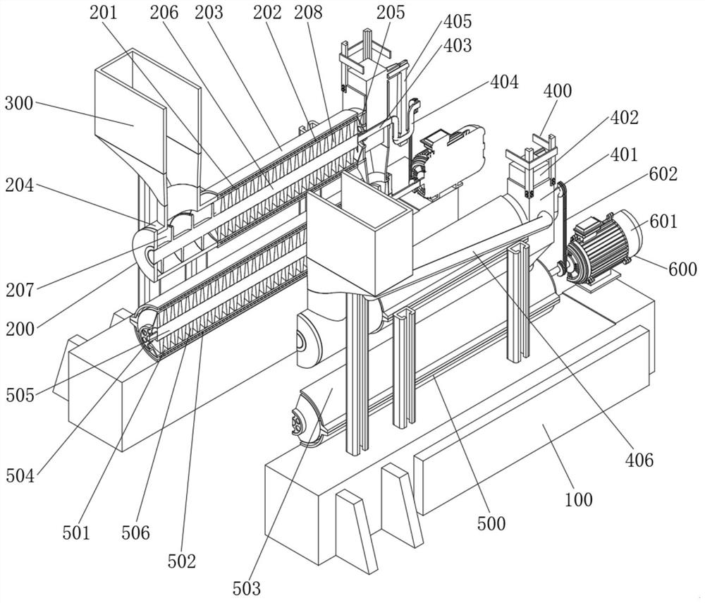 Feed processing bulking machine capable of improving material gelatinization degree and Ophiocealu sargus feed processing technology