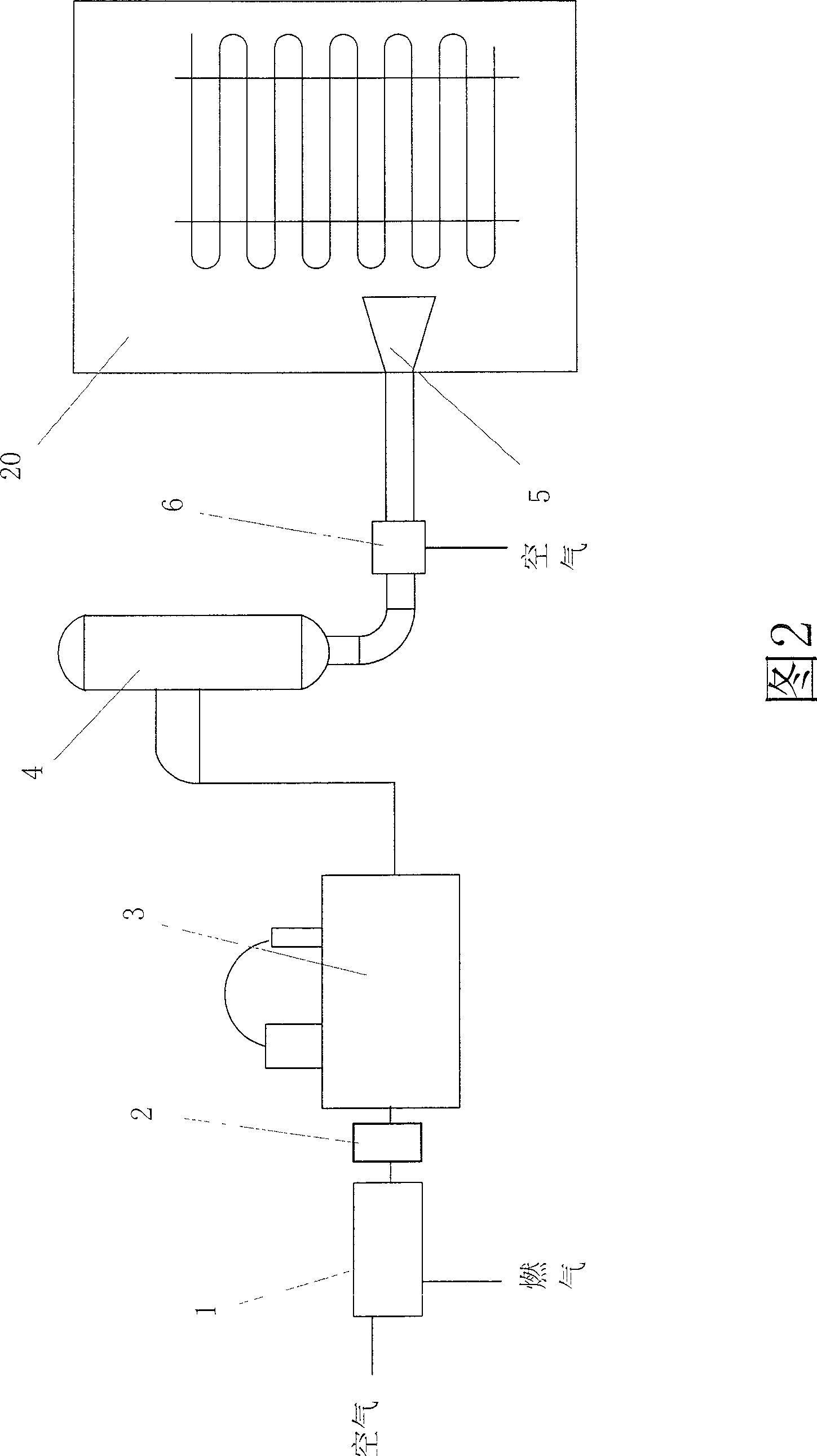 Method for preventing high-temperature two-explosion of gas high-energy impulse dusting device