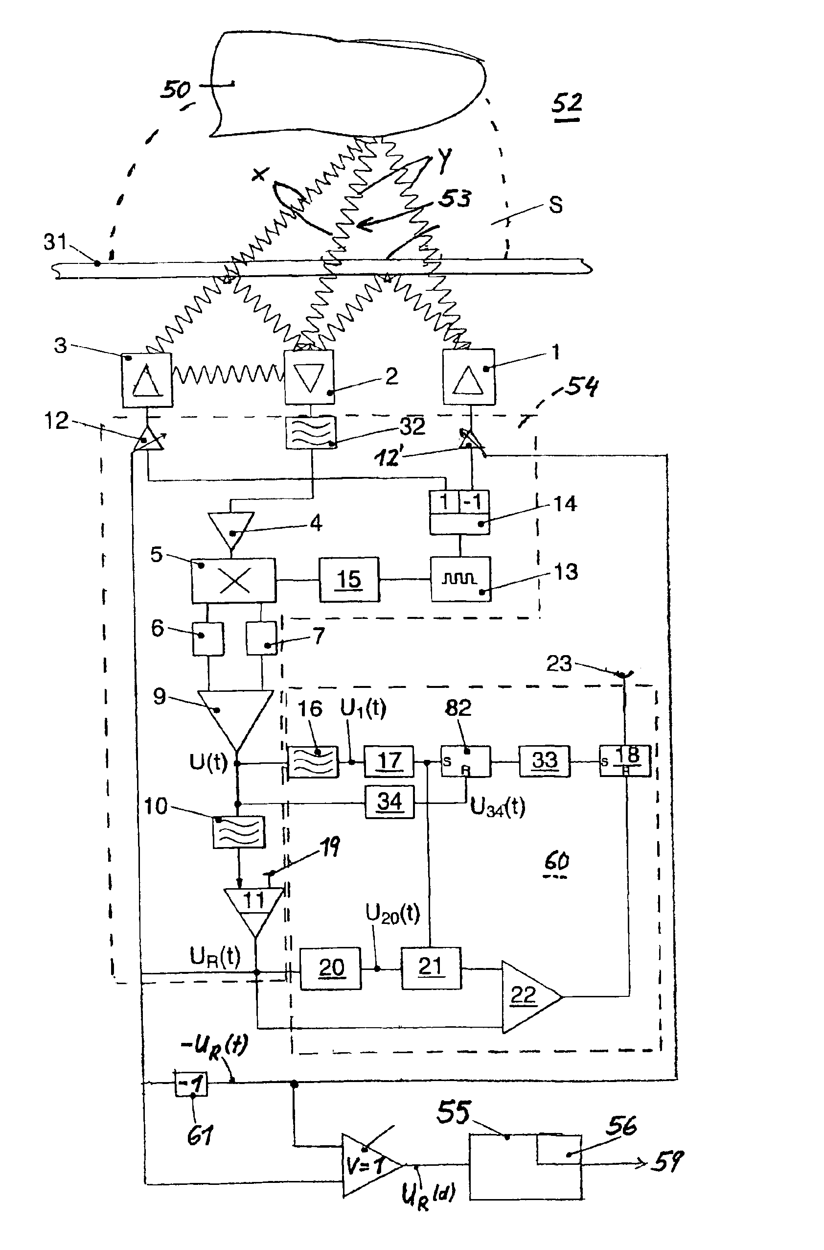 Method and devices for opto-electronically determining the position of an object