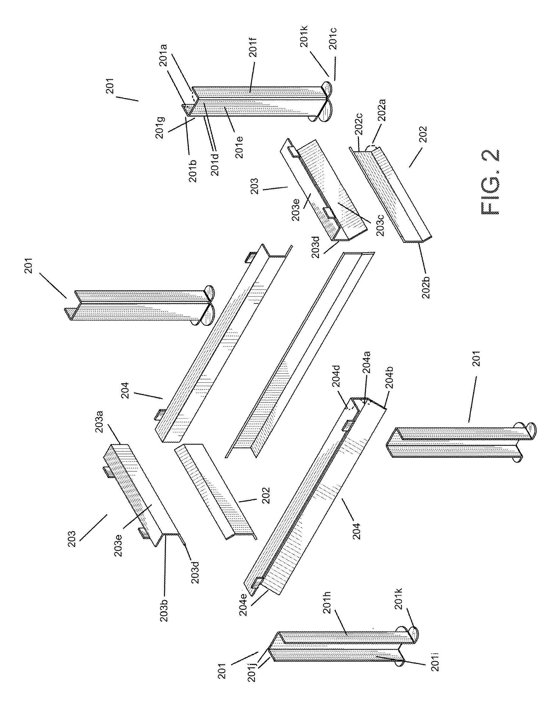 Sterilizable platform with configurable frame and method of constructing