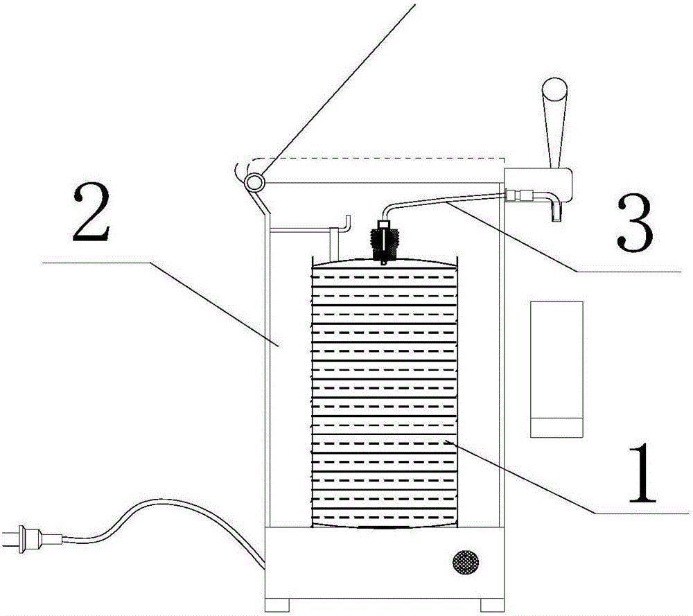 Soft bag packaged beer machine