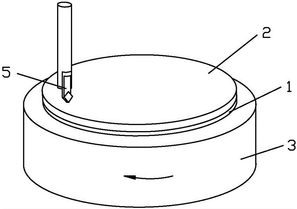 Single abrasive particle continuous scratching interference behavior test method using mutual reference method to pre-repair hard and brittle test piece