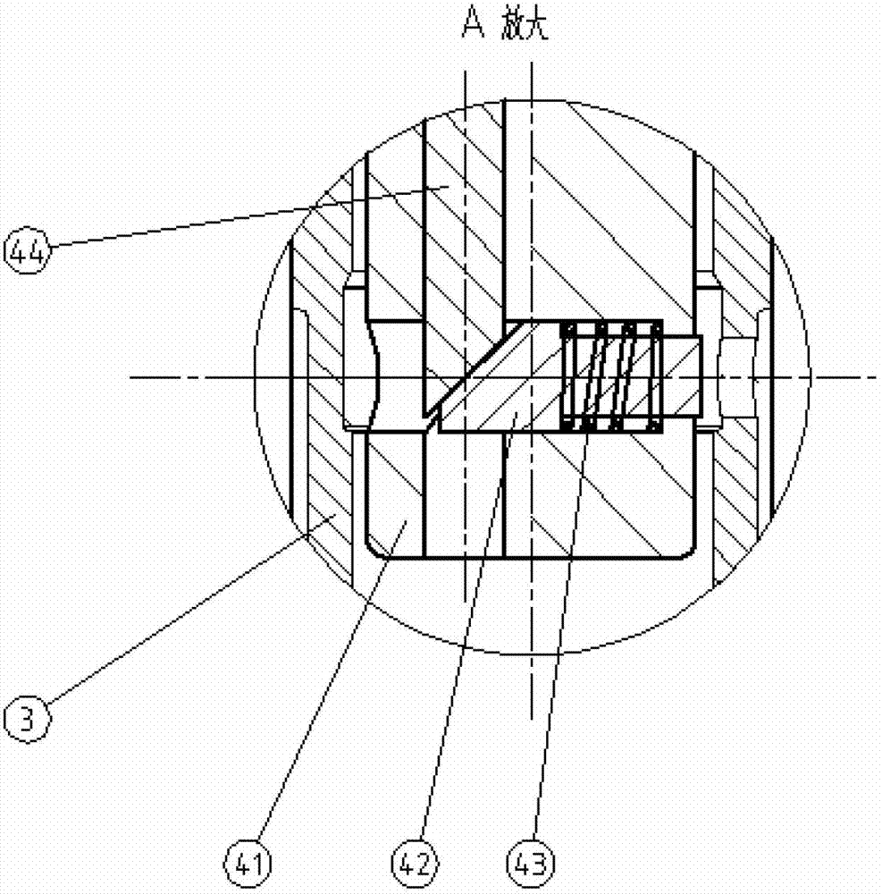 Rocker arm type hydraulic tappet housing inner wall outward punching type punching equipment and method