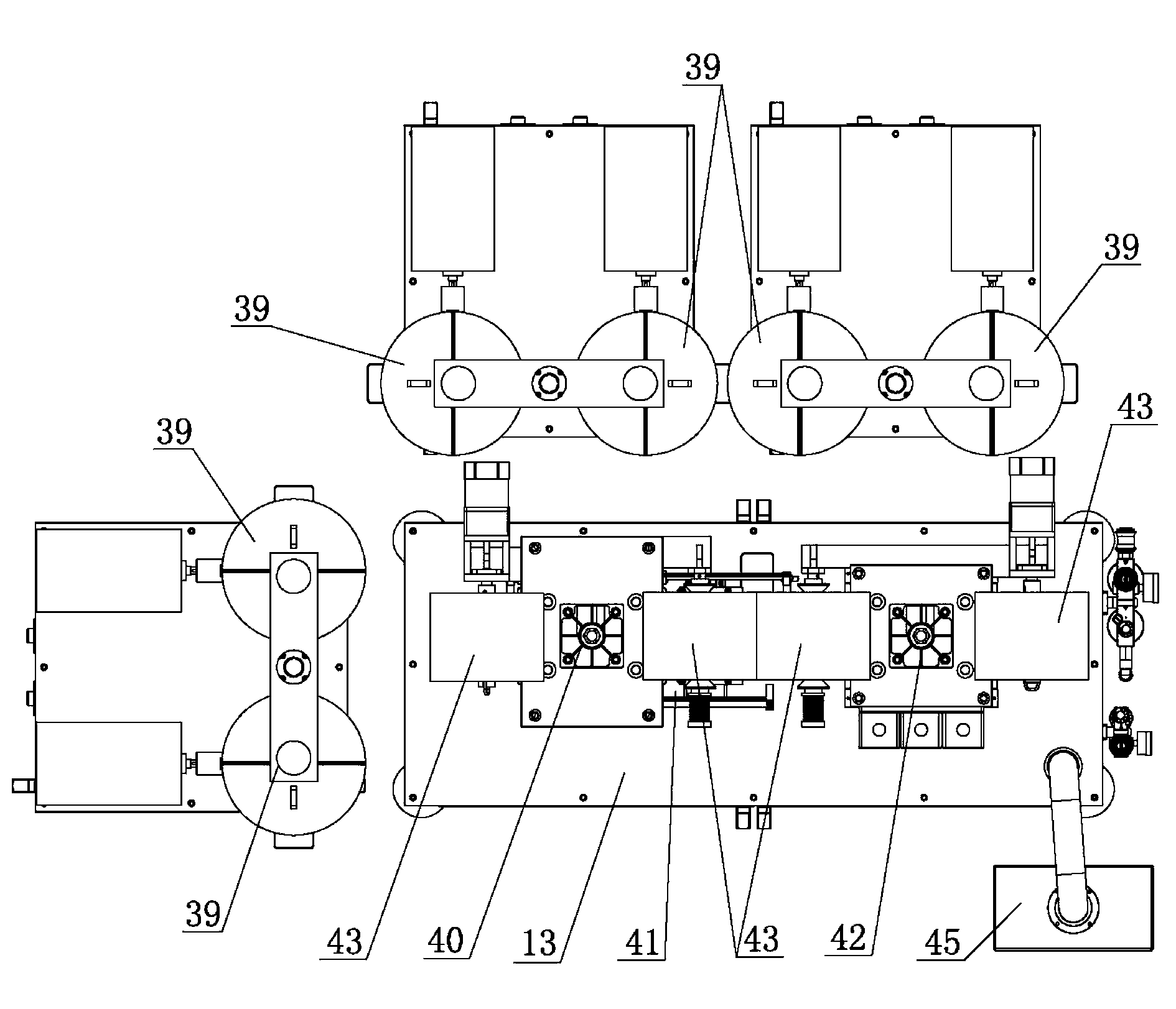 Liquid powder forming machine