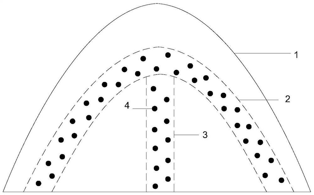 Umbrella ladder landslide prevention and control structure and its construction method