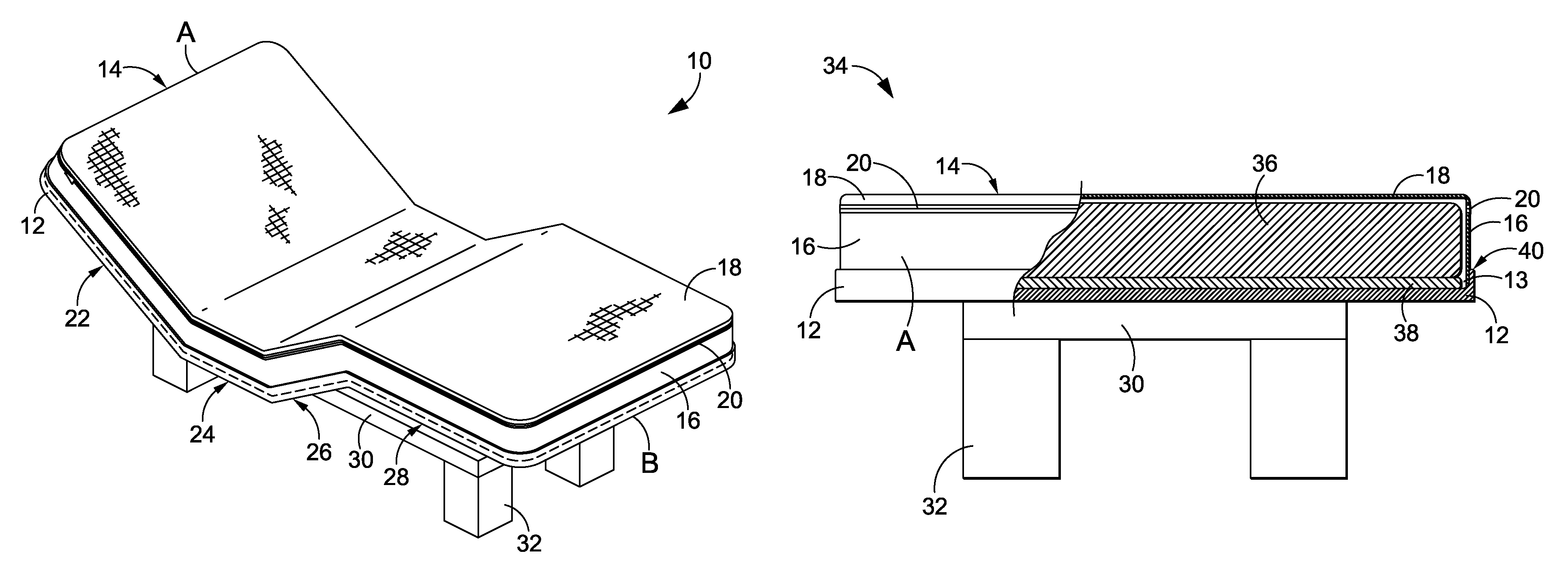 Mattress bucket retention mechanism