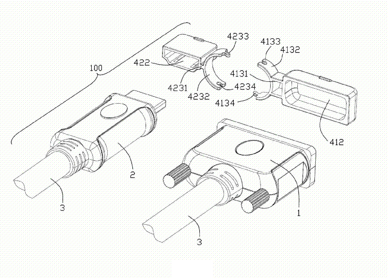 Cable connector assembly and its dust cover