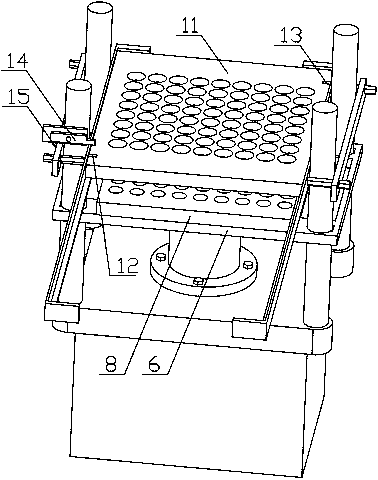 Anti-dislocation device for vulcanizing machine forming mold