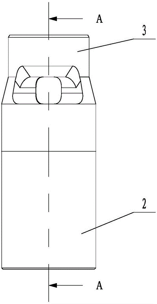 Impact breaking type PDC bit