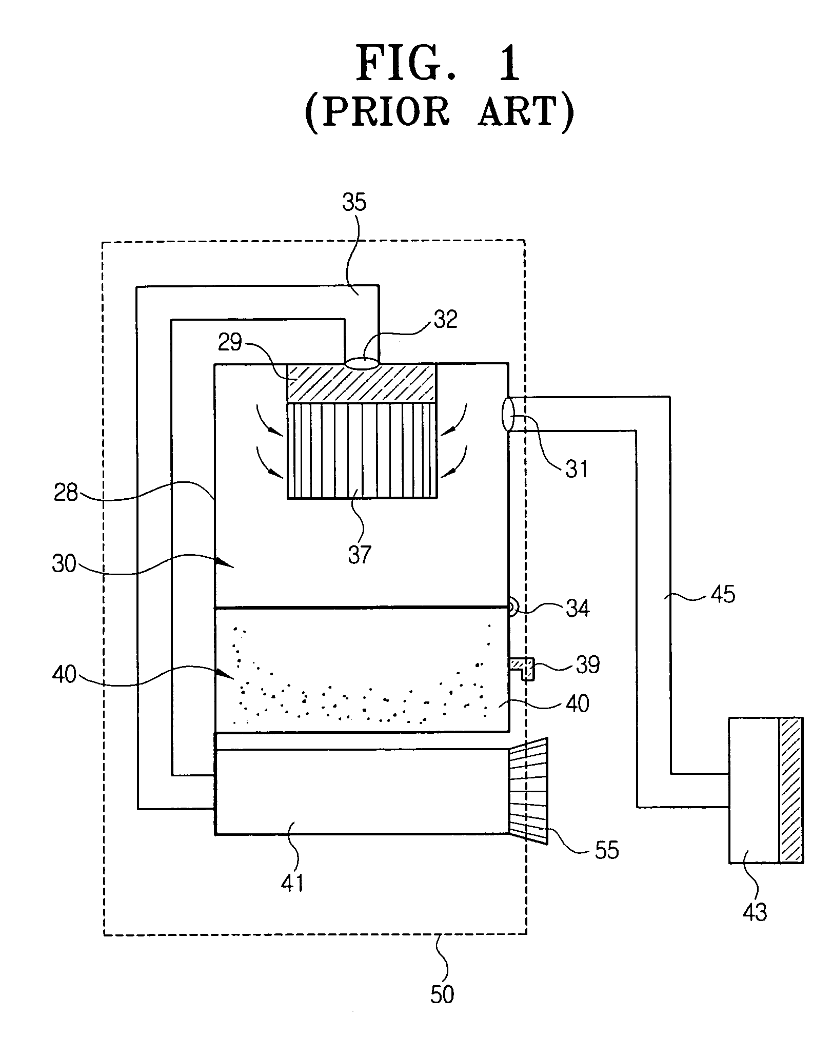 Attaching and detaching device for contaminant collecting receptacle of cyclone separator