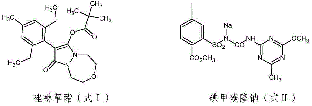 Pinoxaden containing herbicide composition and application thereof