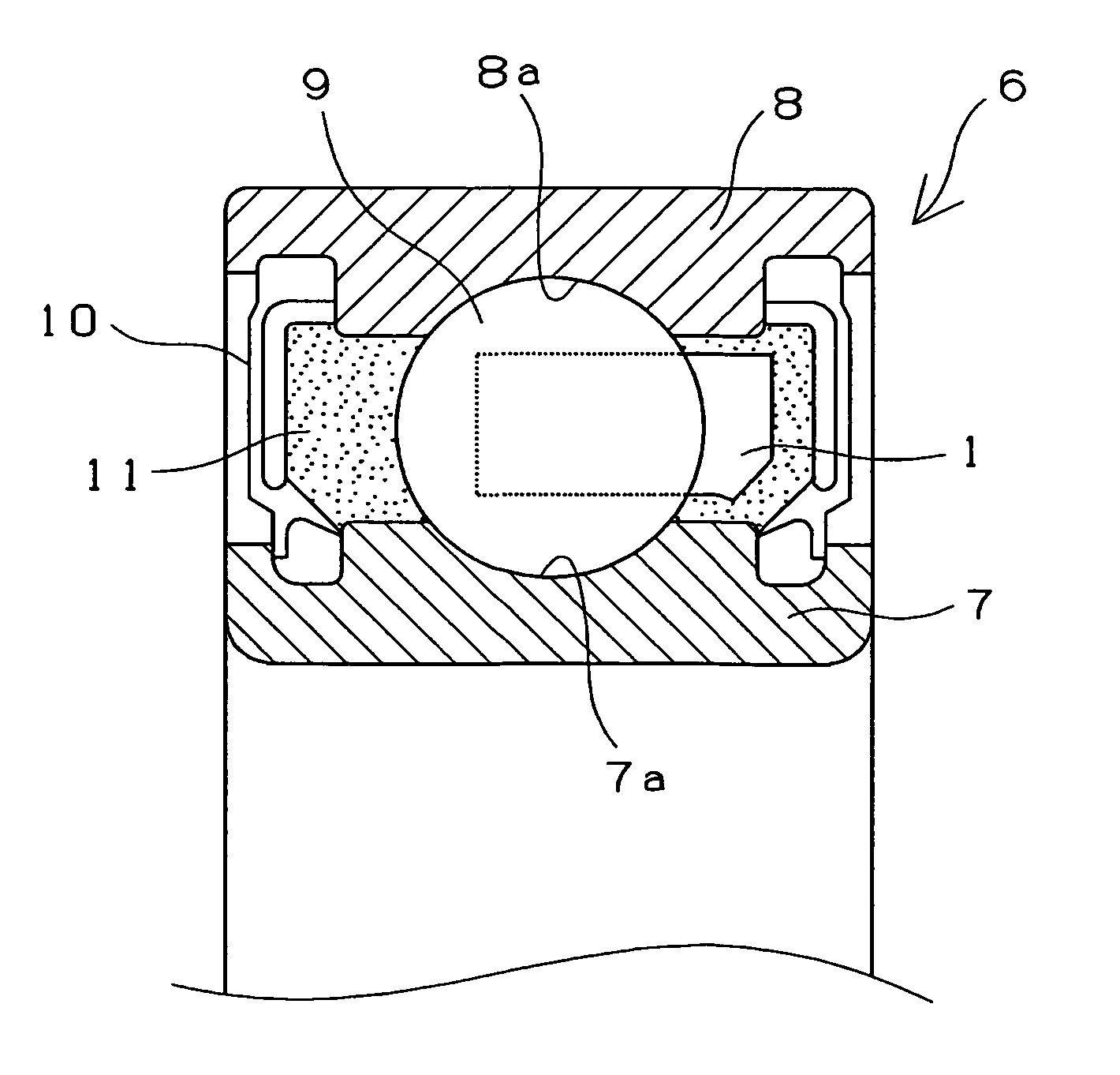 Retainer for rolling bearing, and rolling bearing