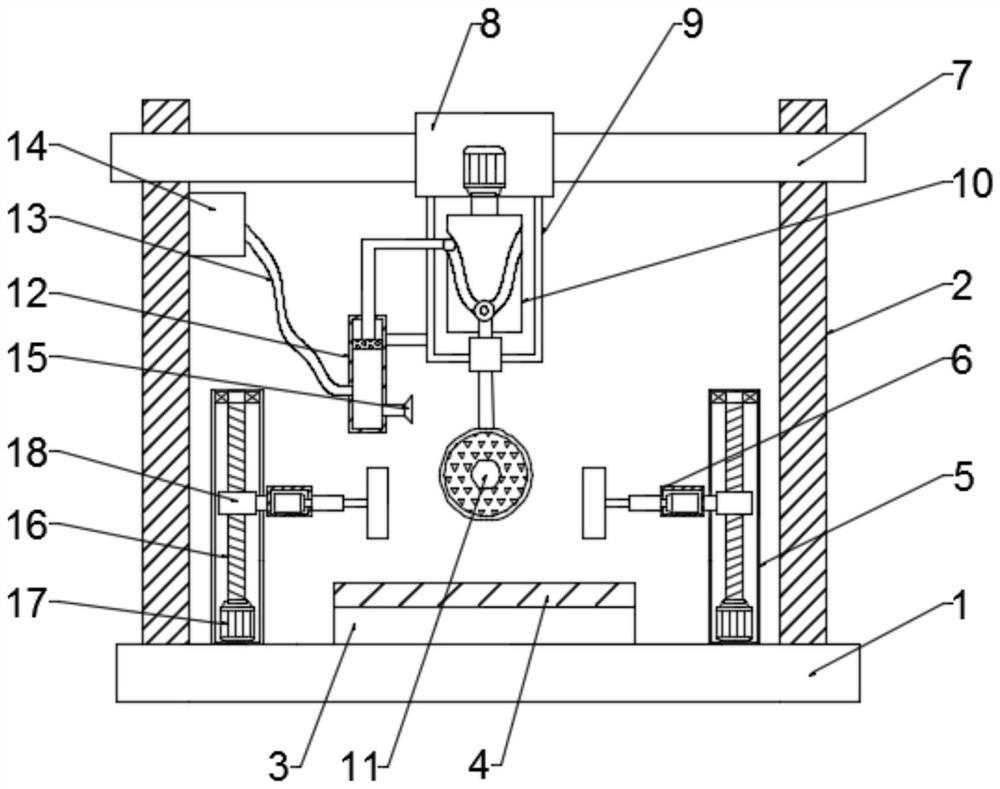 Grinding equipment for hardware machinery fitting processing