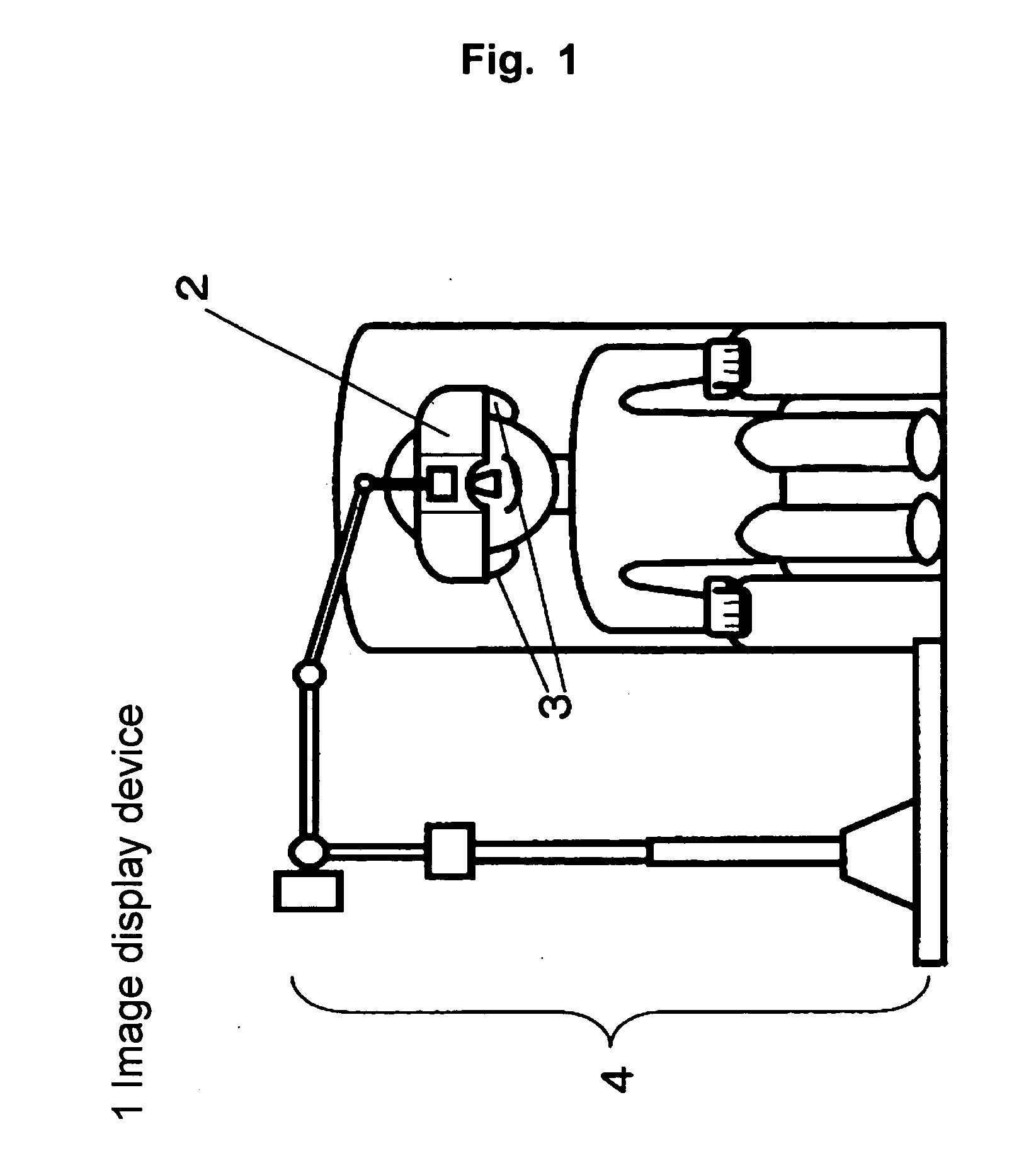 Image display device and image display system