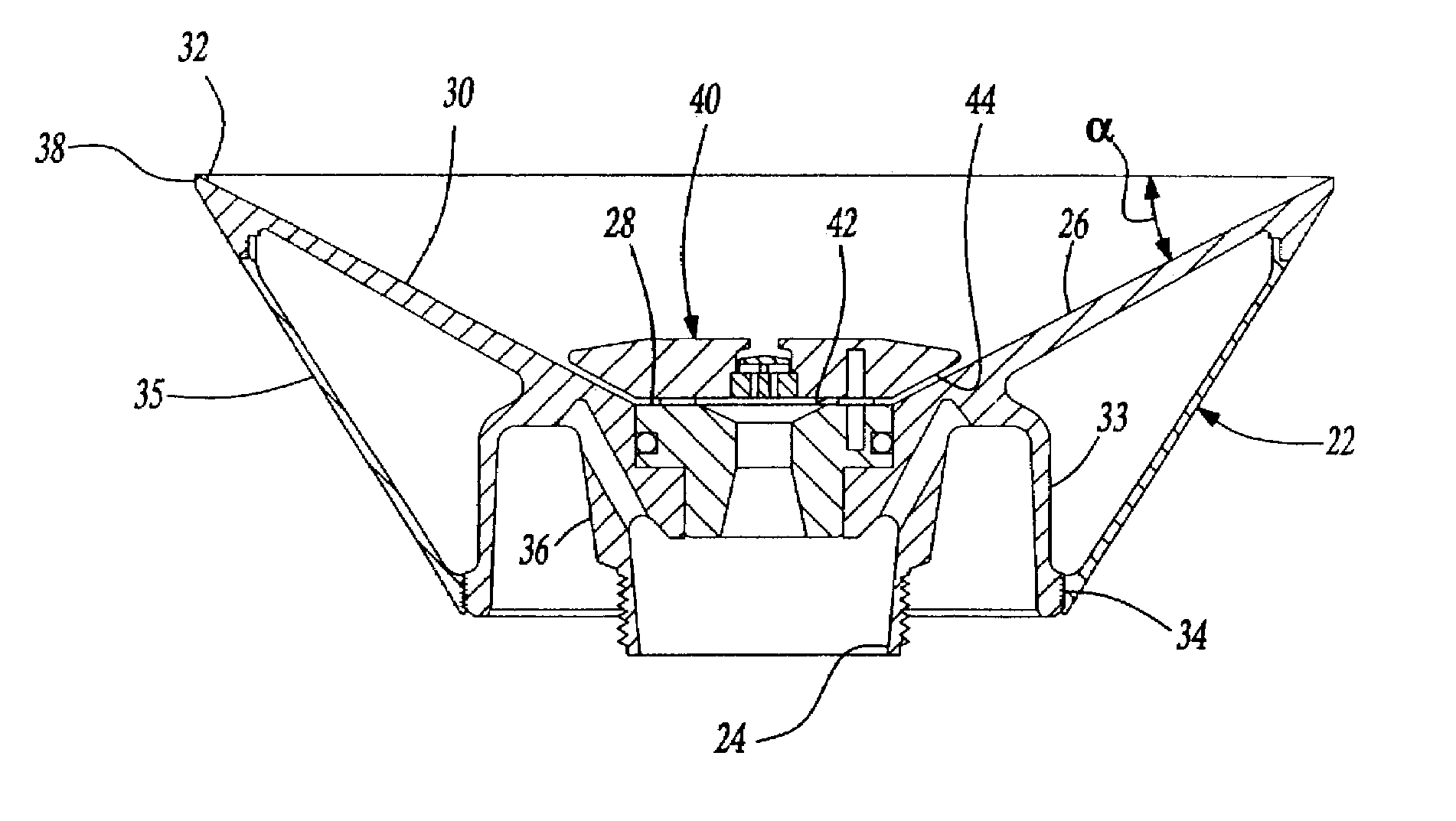 Rotary atomizer for particulate paints