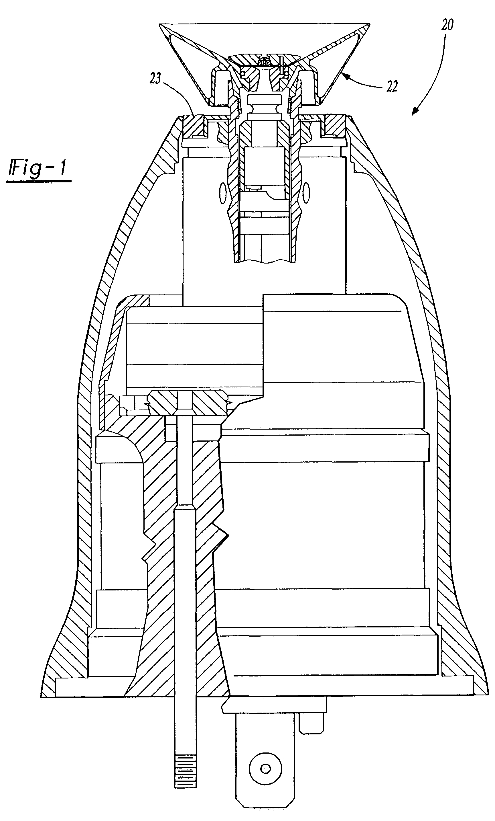 Rotary atomizer for particulate paints